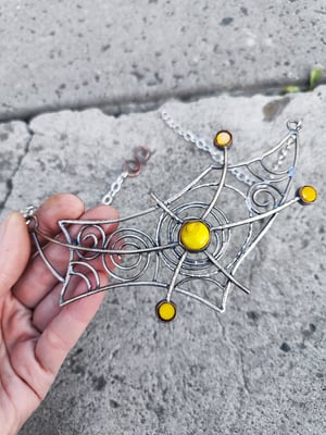 Yellow sun necklace 