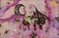 ‘Bumblebat’ Embellished Art Print