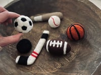 Image 4 of Felted Sports cuddle props 