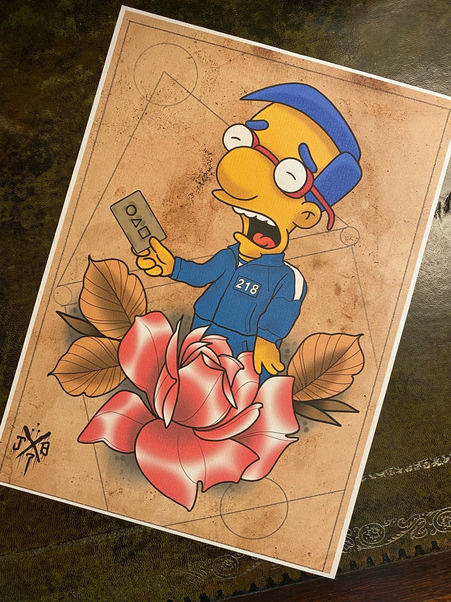 Image of Squid game x Milhouse print 