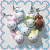 Image 1 of Miffy mascot head charm