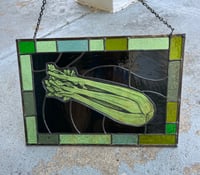 Image 2 of Stained Glass Celery Panel