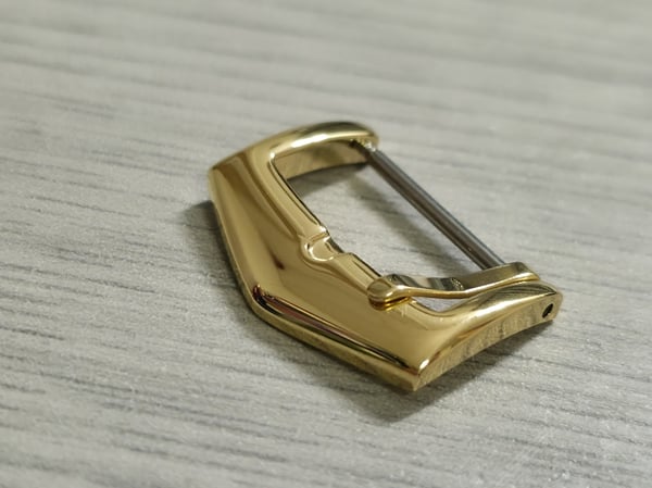 Image of Patek Philippe 16/18mm Gold Plated strap buckle,NEW