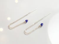 Image 5 of Chaînes d’oreilles argent lapis lazuli