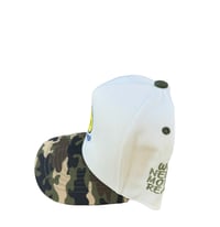 Image 2 of Cream and Camo  SnapBack hat 