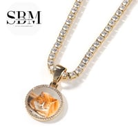 Image 2 of Small circle photo pendant-Kid Friendly