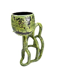 Image 2 of Corroded Green Arched Planter