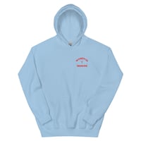 Image 12 of THE CADUCEUS HOODIE - RED LETTERING 