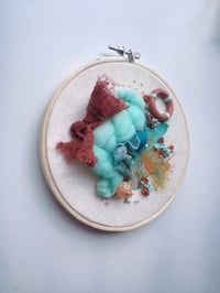 Image 6 of Teal & Copper Fiber Art Pack | Weaving, Earrings & Embroidery Set