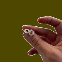 Image 1 of #12 Little Pool Studs (Silver & Gold)