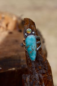 Image 2 of Old Stock Turquoise + Ethiopian Opal | Size 8