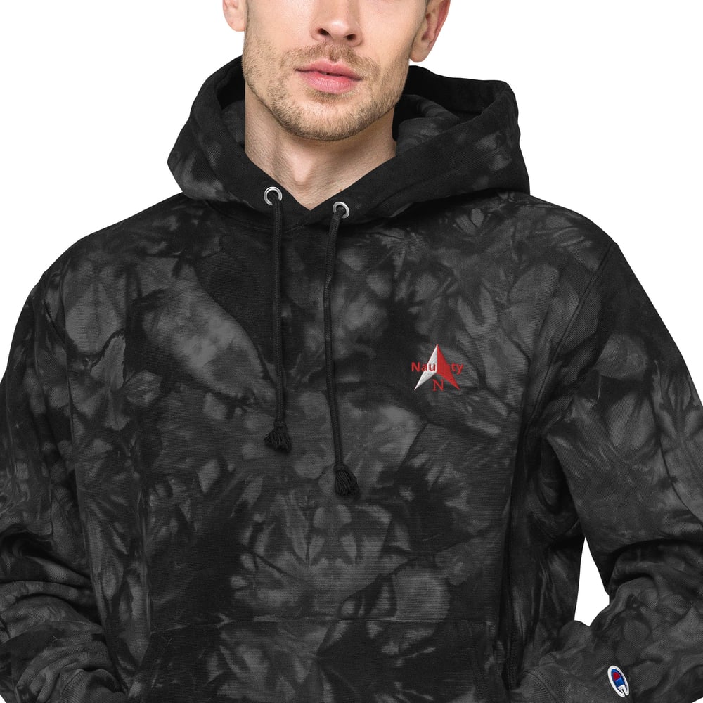 Image of Unisex Champion tie-dye hoodie