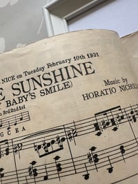 Image 5 of Bathing In The Sunshine, framed 1931 vintage sheet music