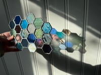 Image 4 of Blue honeycomb panel