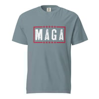 Image 2 of MAGA Distressed Dark Unisex garment-dyed heavyweight t-shirt