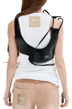 Image of K16CH1 - Asymmetrical Denim Vest