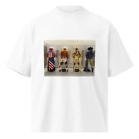 Image 2 of Unisex Oversized High Neck T-shirt - White
