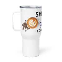 Image 3 of Travel mug with a handle (Jennifer's Coffee Break)
