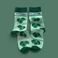 Image 1 of Emotional Support Socks - Green Whistle