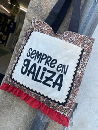 Image 1 of Bolsiña feita a man. SEMPRE EN GALIZA leopardo. Deseño exclusivo!