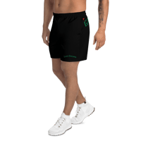 Image 1 of Green Dreams Dark Athletic Long Shorts