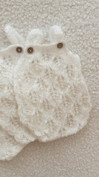 Image 2 of White knit Mohair Romper 