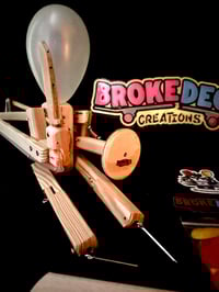 Image 2 of  Gen 1 Original Block’em Pop’em WoodBots with weapon set of 2