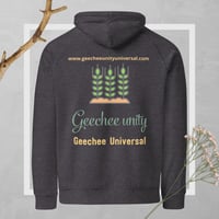 Image 4 of Geechee Unity eco raglan hoodie
