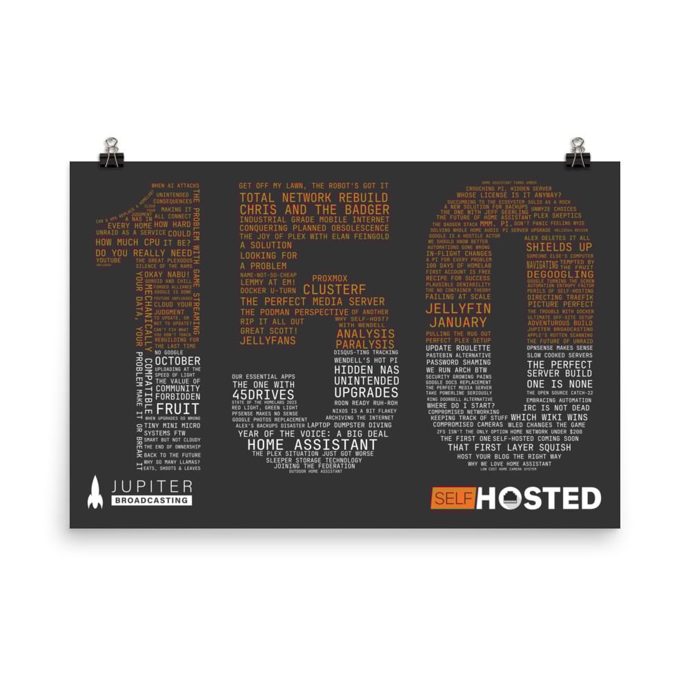 Self-Hosted Episode 150 Celebratory Poster
