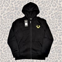 Image 2 of ($120 nwt) black True religion zip up medium 
