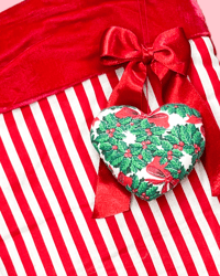 Image 1 of My Heart To Yours Ornament Vintage Wreath