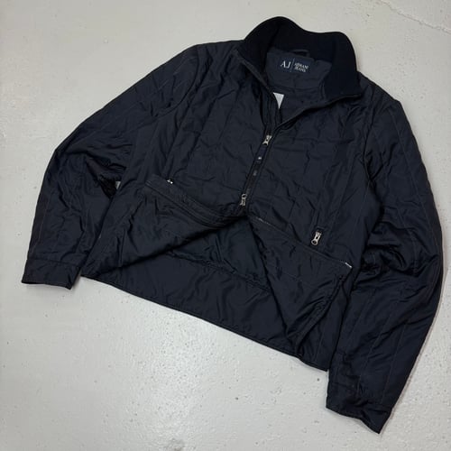 Image of 2000s Armani Jeans Quilted Nylon Jacket, Size Medium