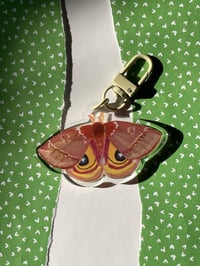 Image 2 of Io Moth Double Sided Keychain