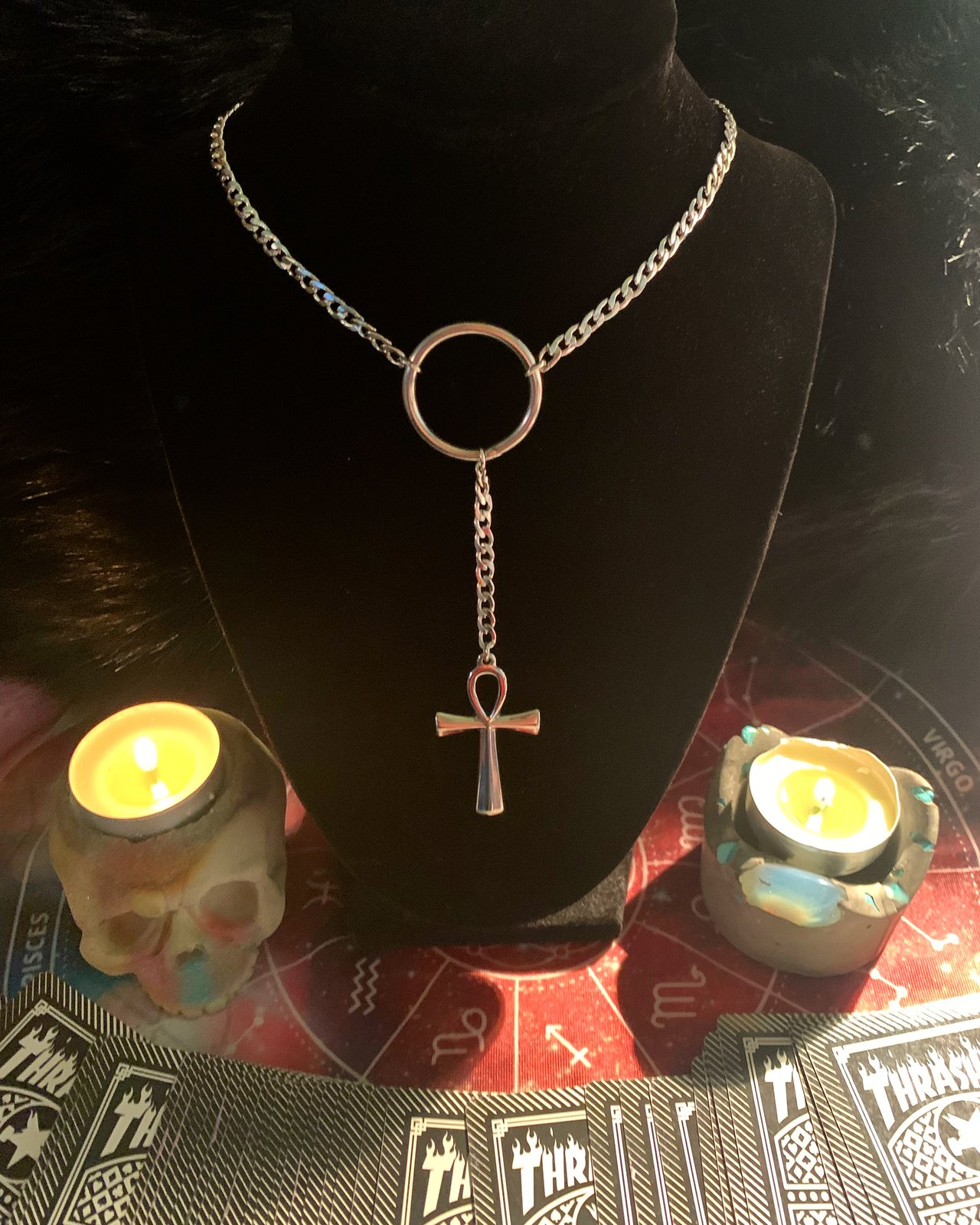 Ankh hot sale choker necklace