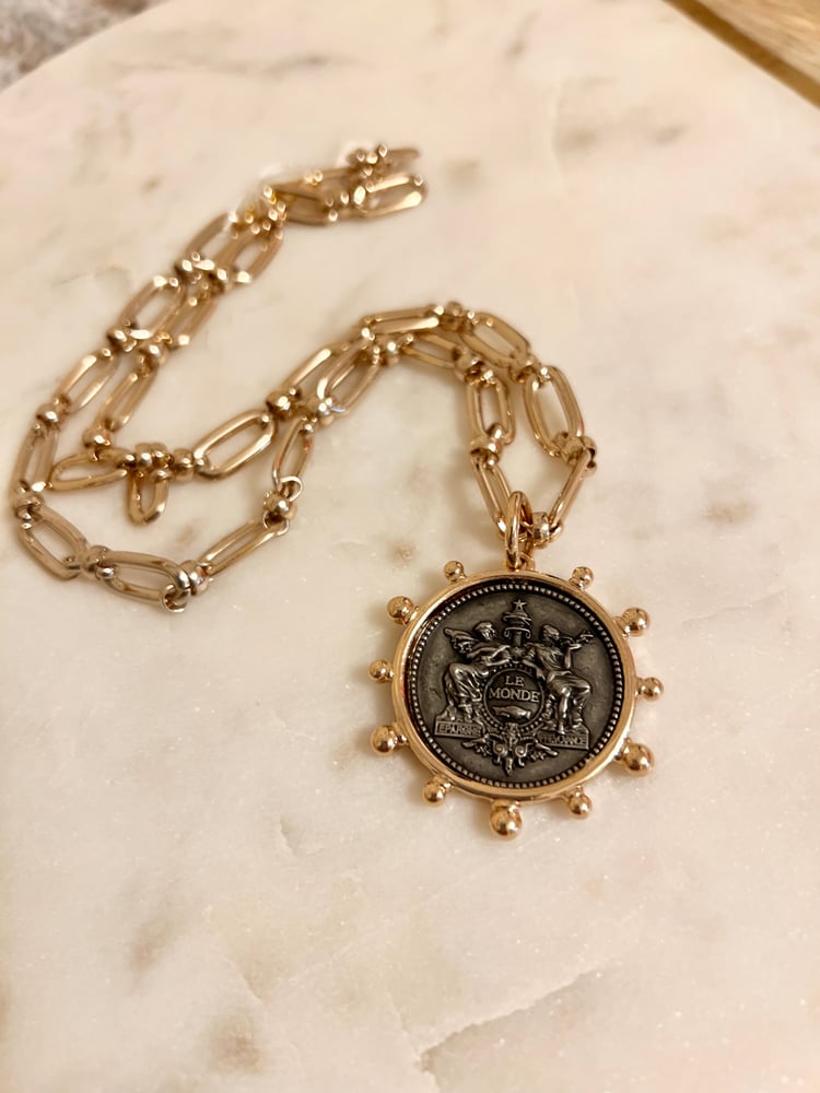 Image of French Coin necklace 