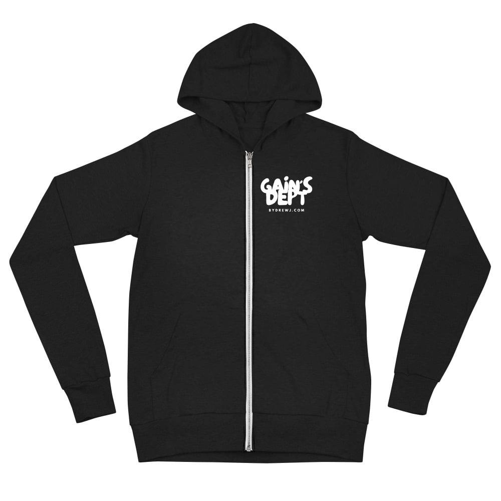 " Gain's Dept." Unisex zip hoodie
