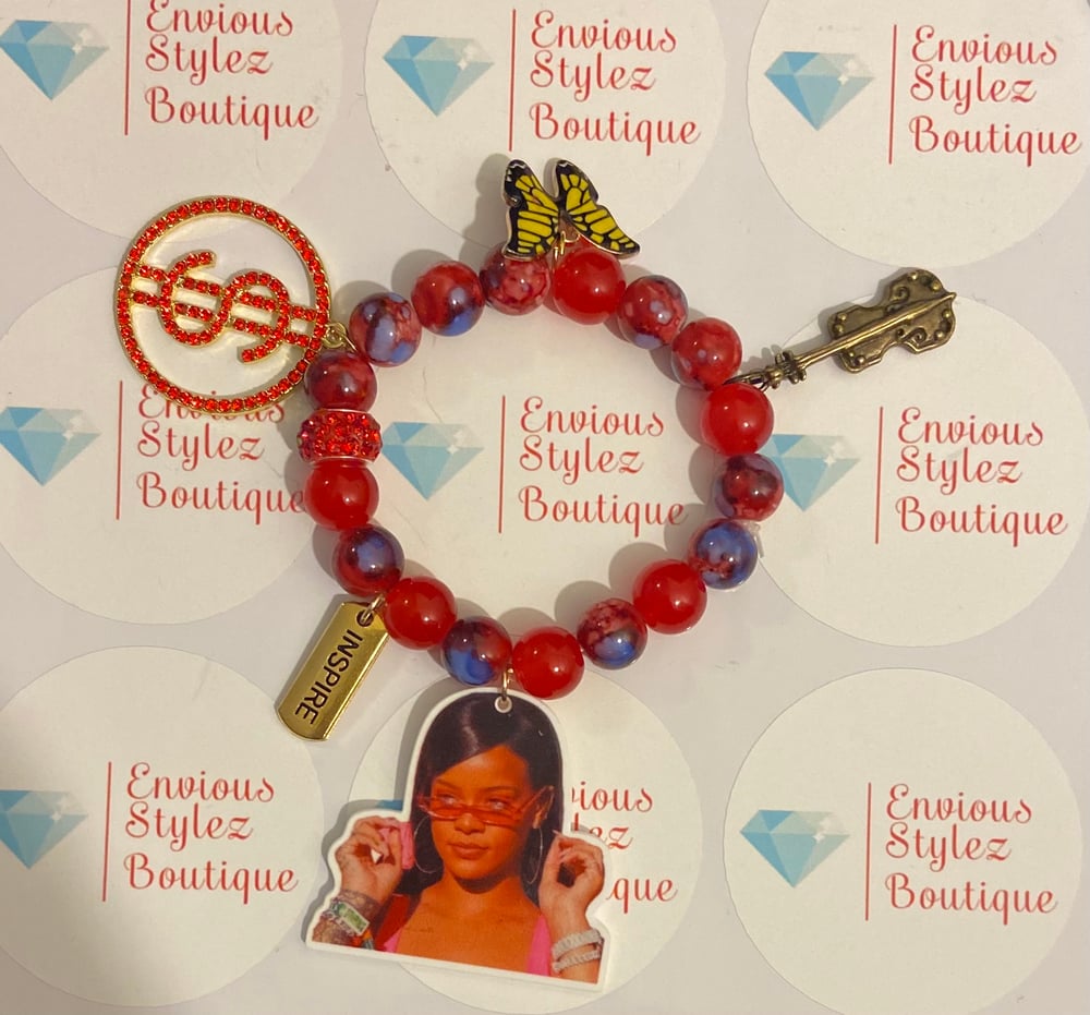 Image of Rihanna  beaded bracelet