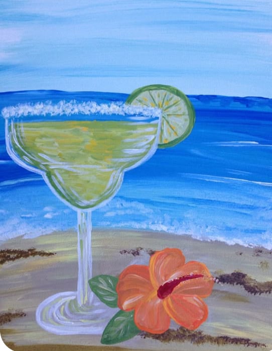 Image of Moo Moos and Margaritas Paint Party 7/31 at Wicked Axe Haverhill, MA 18+