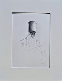 Image 1 of Graphite Water Tower Drawing 02725