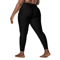 Image 4 of Crossover leggings with pockets