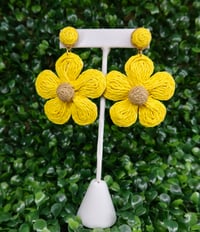 Image 3 of Flower Statement Earrings 