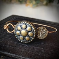 Image 2 of "Courage" vintage button bracelet
