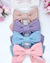 Cable Knit Ribbon Bows
