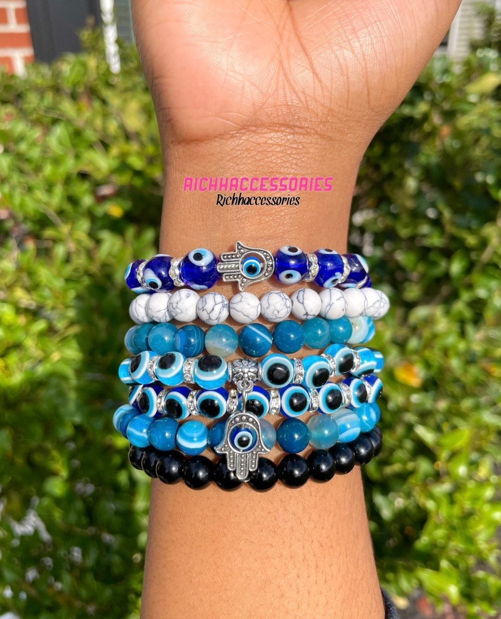 Evil Eye Themed Beaded Bracelets