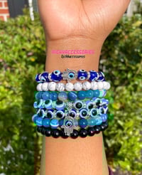 Image 2 of Evil Eye Themed Beaded Bracelets