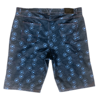 Image 2 of BAGGY BLUE MONOGRAM JORTS