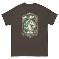 Image 5 of White Horse Saloon Unisex T-Shirt | Western Vintage Horse Lover Bar Tee