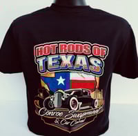 Image 2 of Hot Rods of Texas (Black or Charcoal T-Shirt) *Please order 2 or more shirts to save the website fee