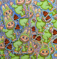 Image 2 of Lapoopoo 3" Glitter Sticker