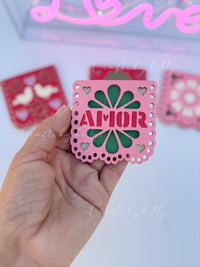 Image 1 of VALENTINE'S DAY PAPEL PICADO 